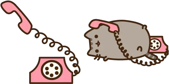 Pusheencat Tagged Tweets And Downloader Twaku Pusheen On The Phone Png Pusheen Cat Png