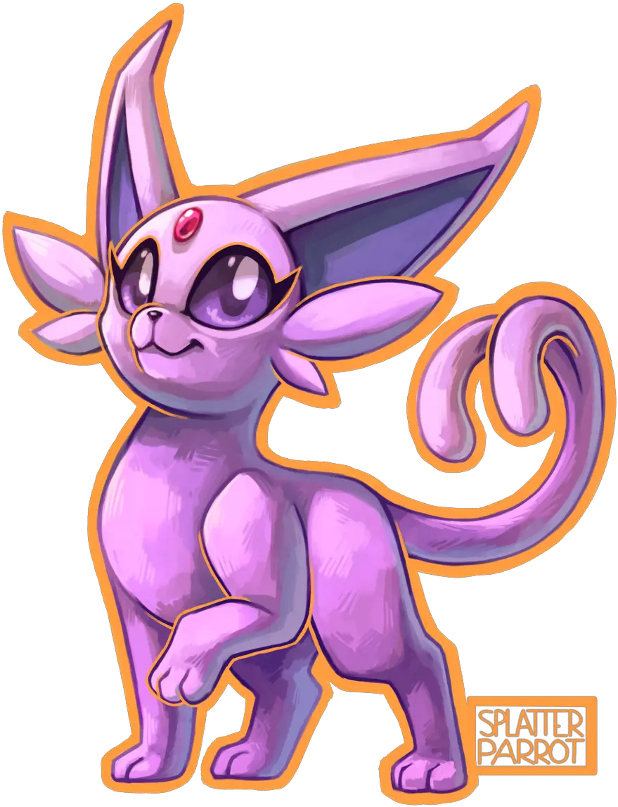 Splat Espeon Fan Art Png Espeon Png