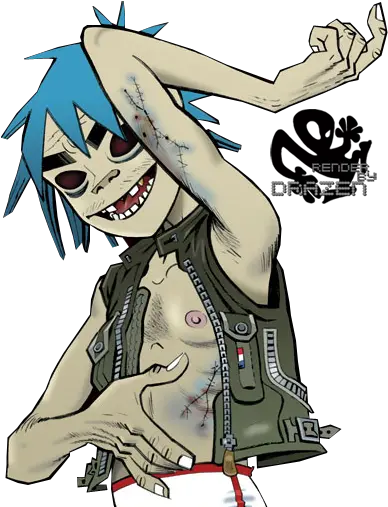 Gorillaz 2d Respect False Icons Gorillaz 2d No Shirt Png Noodle Gorillaz Icon