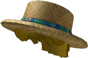 Blonde Beach Day Straw Hat Fedora Png Straw Hat Png