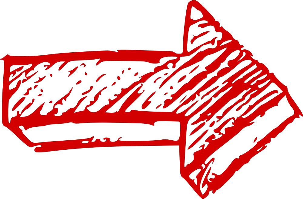 Drawed Red Arrow Png