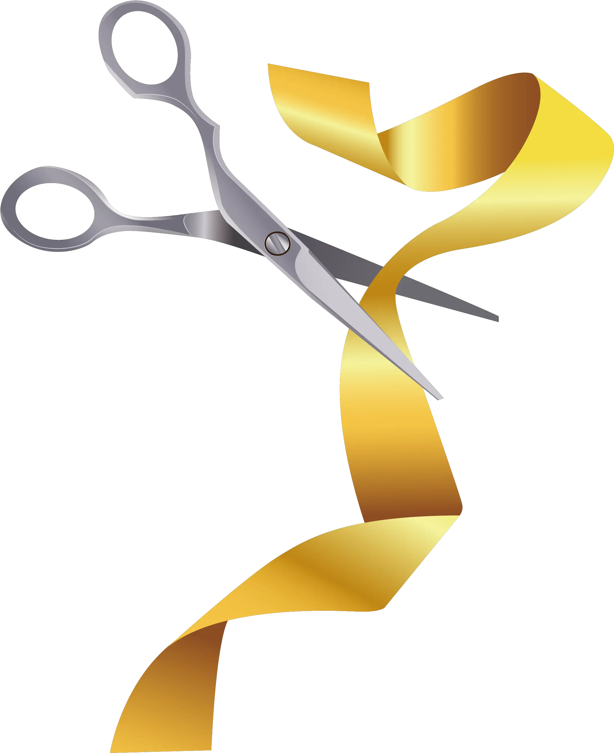Sissors Png Golden Ribbon Transprent Golden Ribbon With Golden Ribbon Cutting Png Golden Ribbon Png png