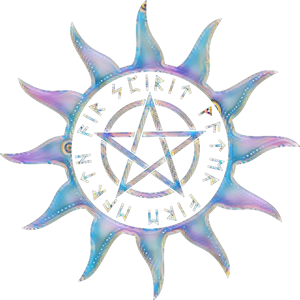 Sticker Pentagram Pentacle Sun Png Pagan Symbol For Summoning Pentagram Transparent
