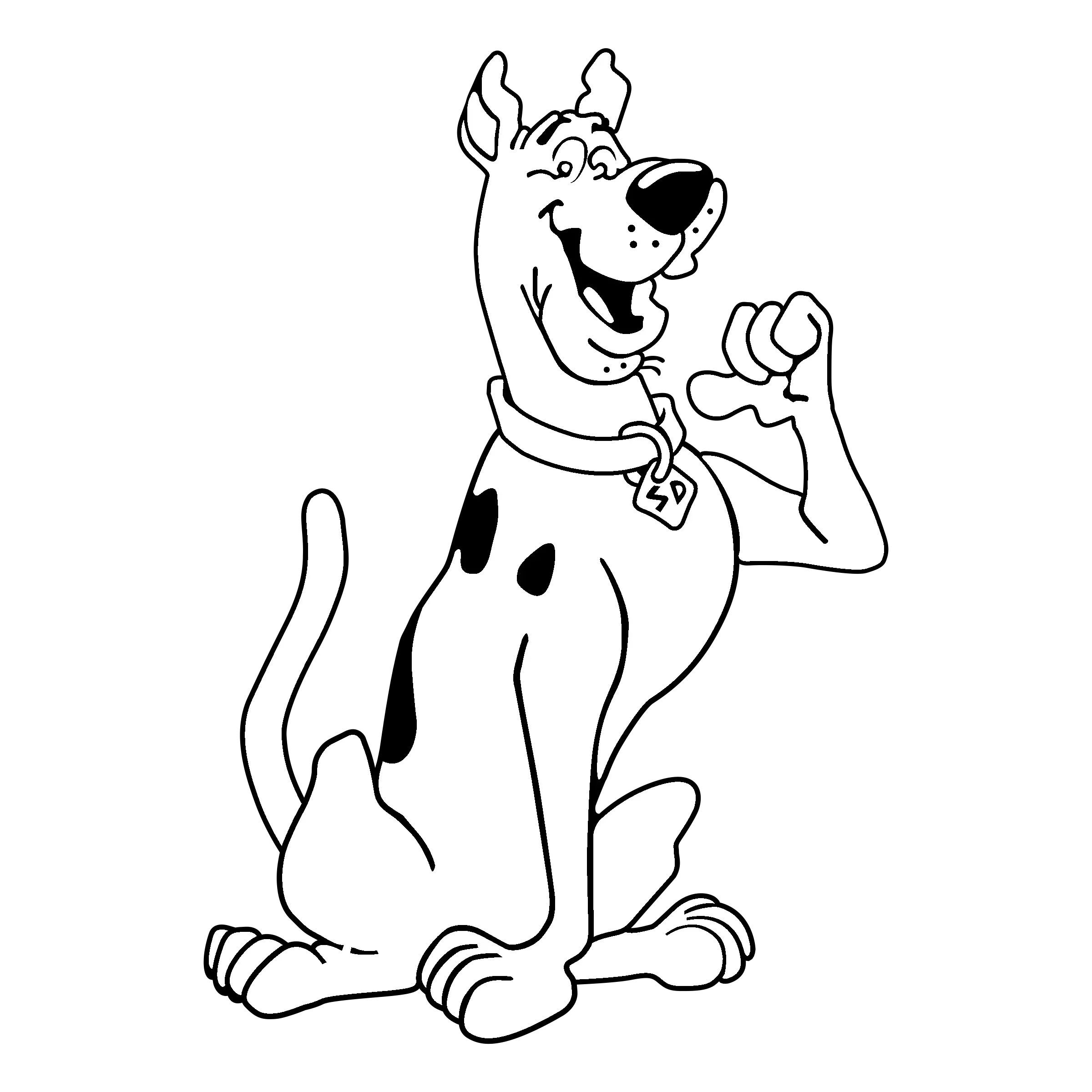 Download Scooby Doo Logo Black And Black And White Scooby Doo Png Scooby Doo Png