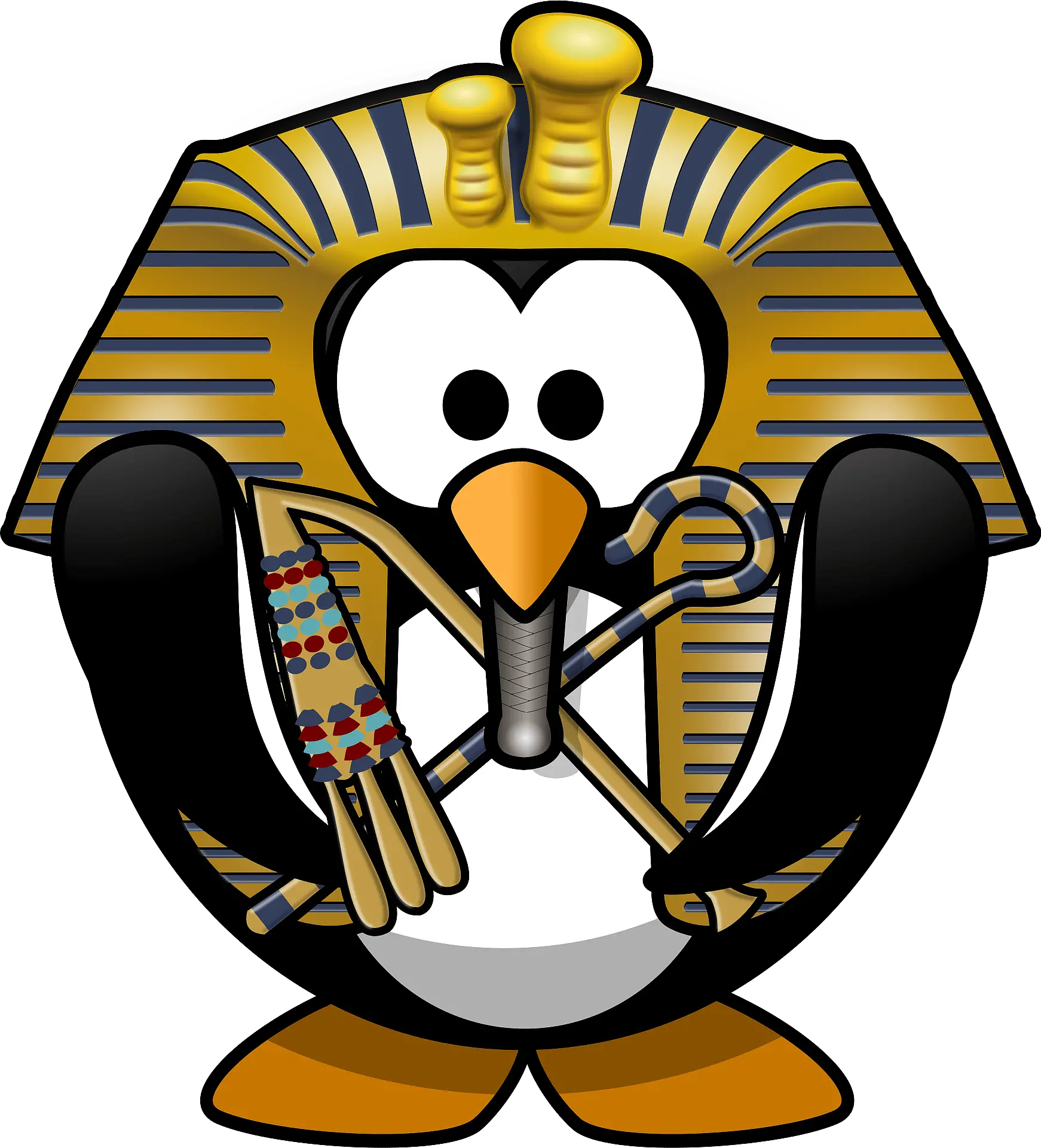 Download Free Png Tut Ankhpenguin Dlpngcom Egyptian Penguin Ankh Png