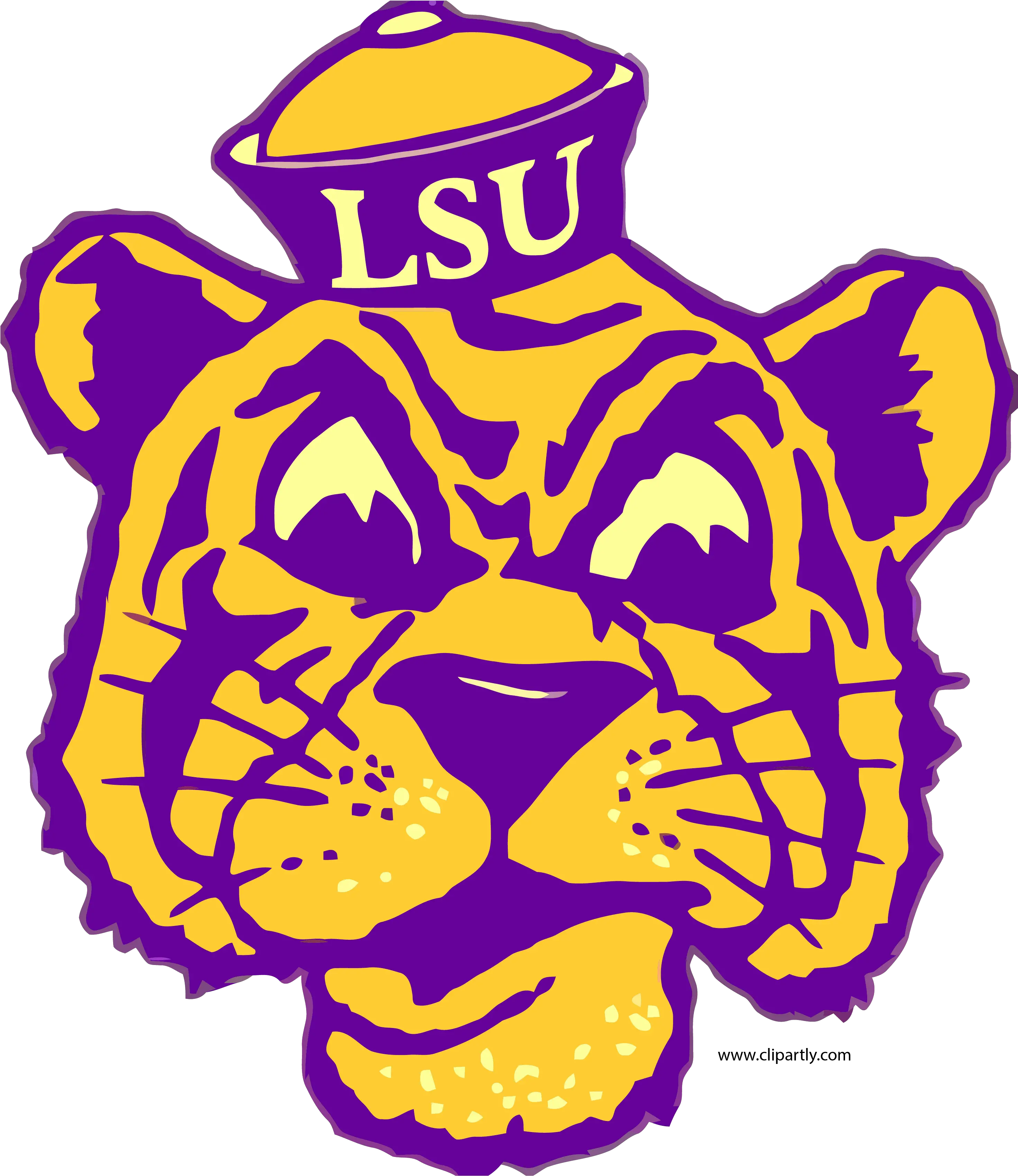 Lsu Tiggers Logo Clip Art Clipart Png Old Lsu Tiger Logo Lsu Logo Png