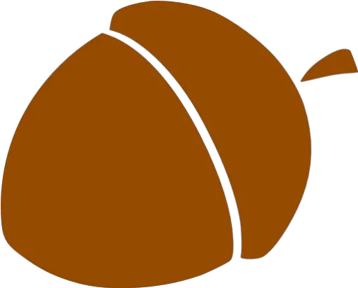 Brown Acorn 7 Icon Free Brown Fruit Icons Acorn Silhouette Png Acorn Png