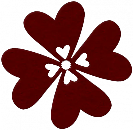 Change Felt Flower Red Hearts Graphic By Marisa Lerin Lovely Png Red Hearts Png