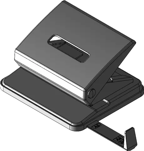 Paper Hole Punch 3d Cad Model Library Grabcad Portable Png Paper Hole Png
