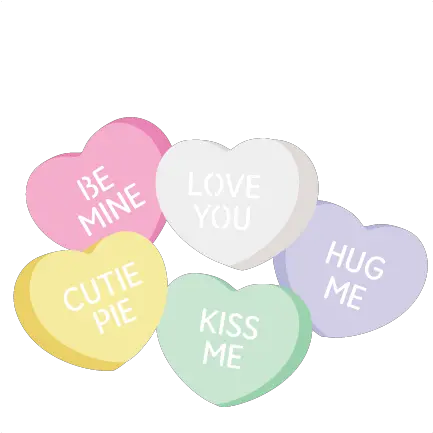 Conversation Hearts Svg Png Download Valentine Conversation Hearts Svg Candy Hearts Png