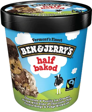 Ben Jerrys Half Baked 16oz Vue Cinema Cleveleys Png Ben And Jerrys Logo