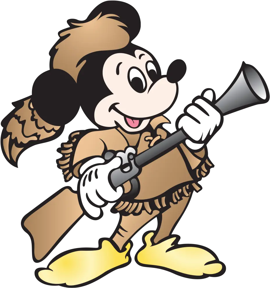 Download Musket Mickey Sign Cartoon Png Image With No Fort Wilderness Mickey Mouse Musket Png