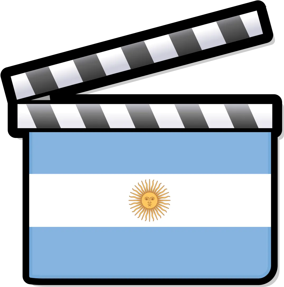 Fileargentina Film Clapperboardsvg Wikipedia Silent Movies Icon Png Argentina Flag Png