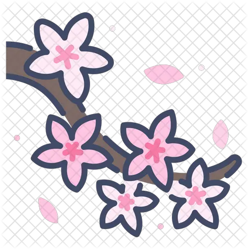 Cherry Blossom Icon Shiba Cherry Blossom Icon Png Cherry Blossom Petals Png
