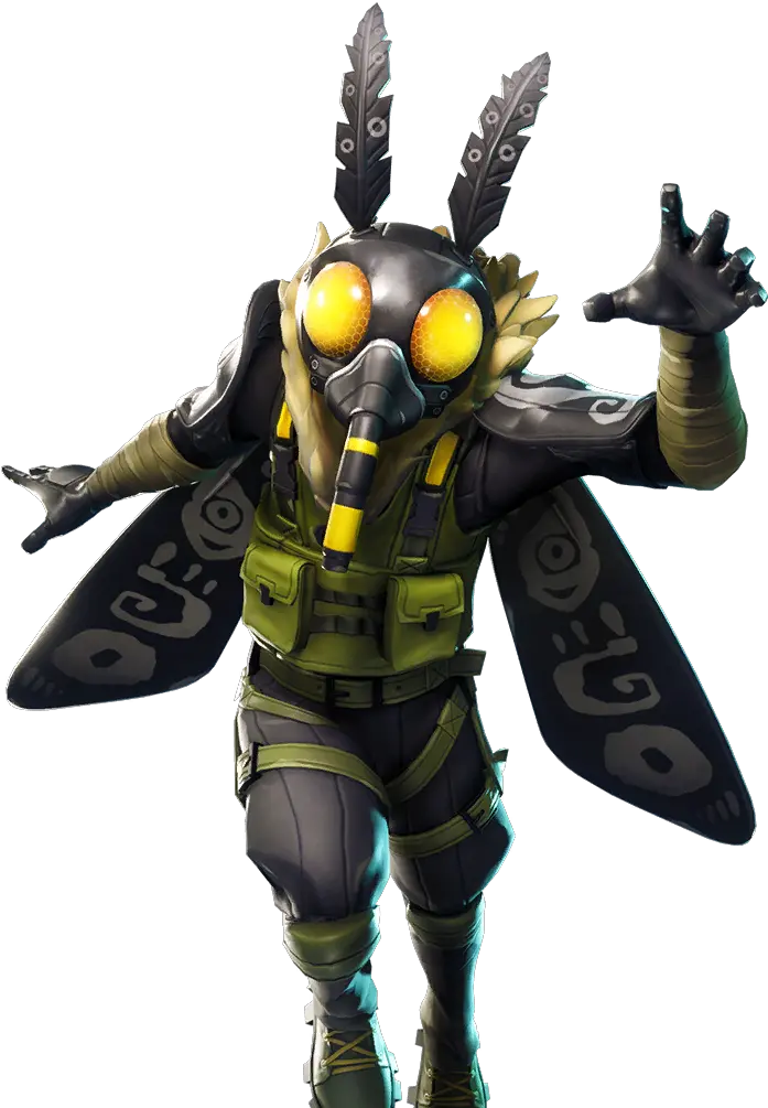 Epic Mothmando Outfit Fortnite Cosmetic Png Fornite