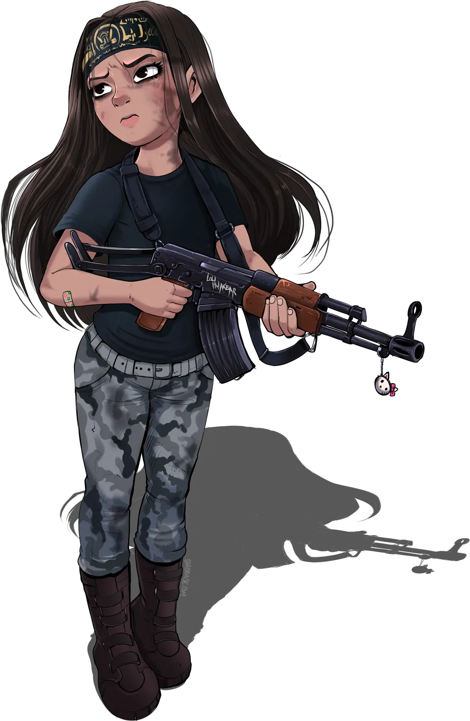 Shadman Drawing Keemstar Daughter Dafne Keen Shadman Png Keemstar Png