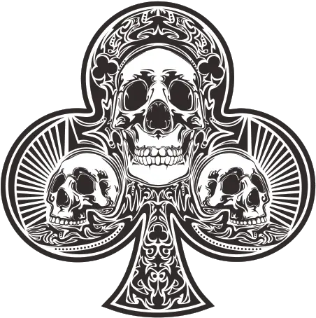 Printed Vinyl Ace Of Spades Black Skulls Stickers Factory Playing Card Png Ace Of Spades Logo