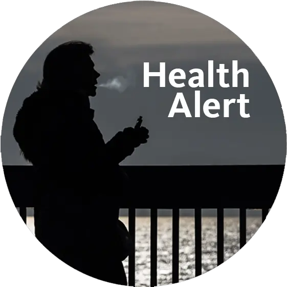 Vapinghealthalertpng Student Health Services Oregon Health And Medicine Student Silhouette Png