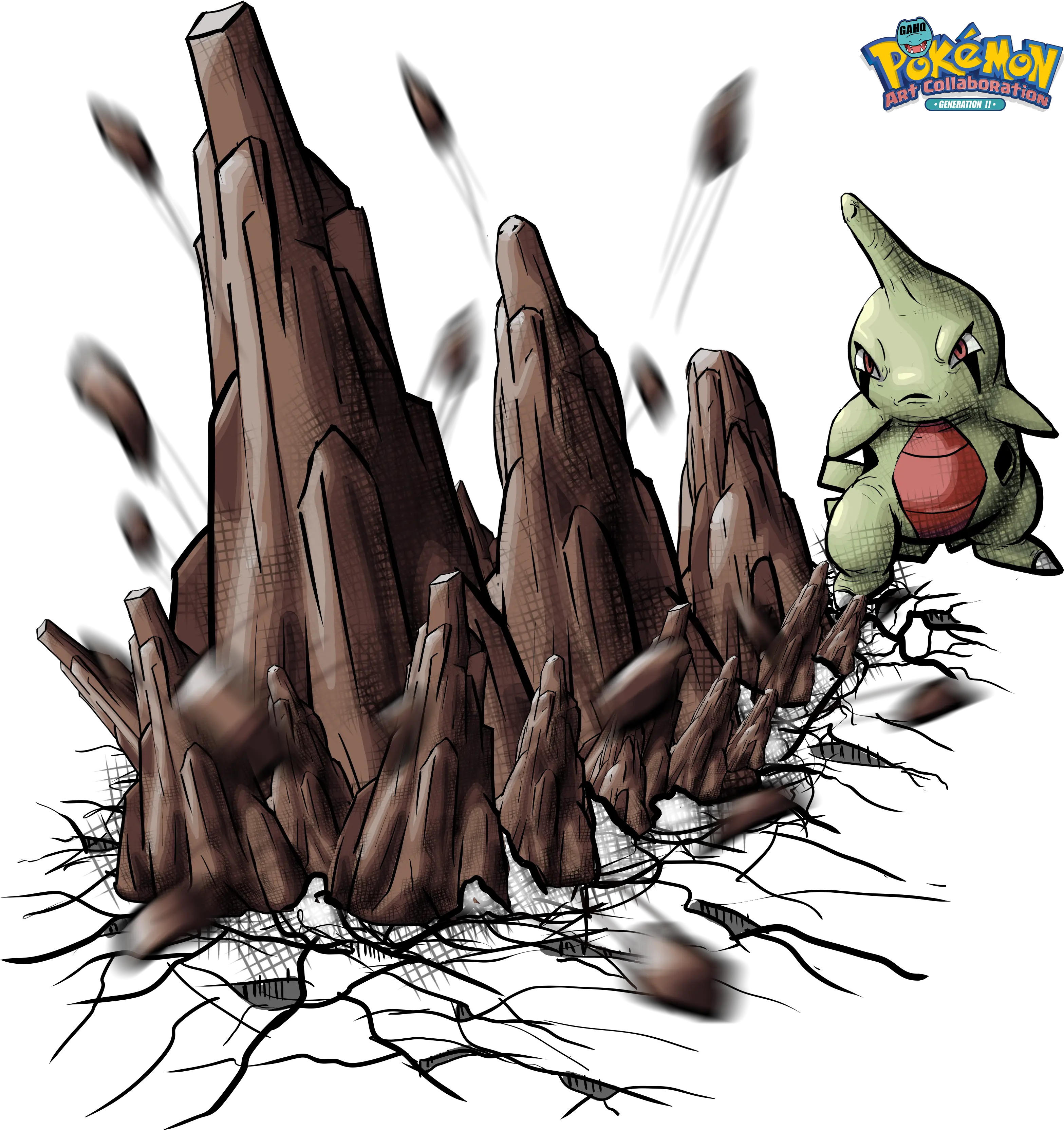 Stone Edge In The Game Png Tyranitar