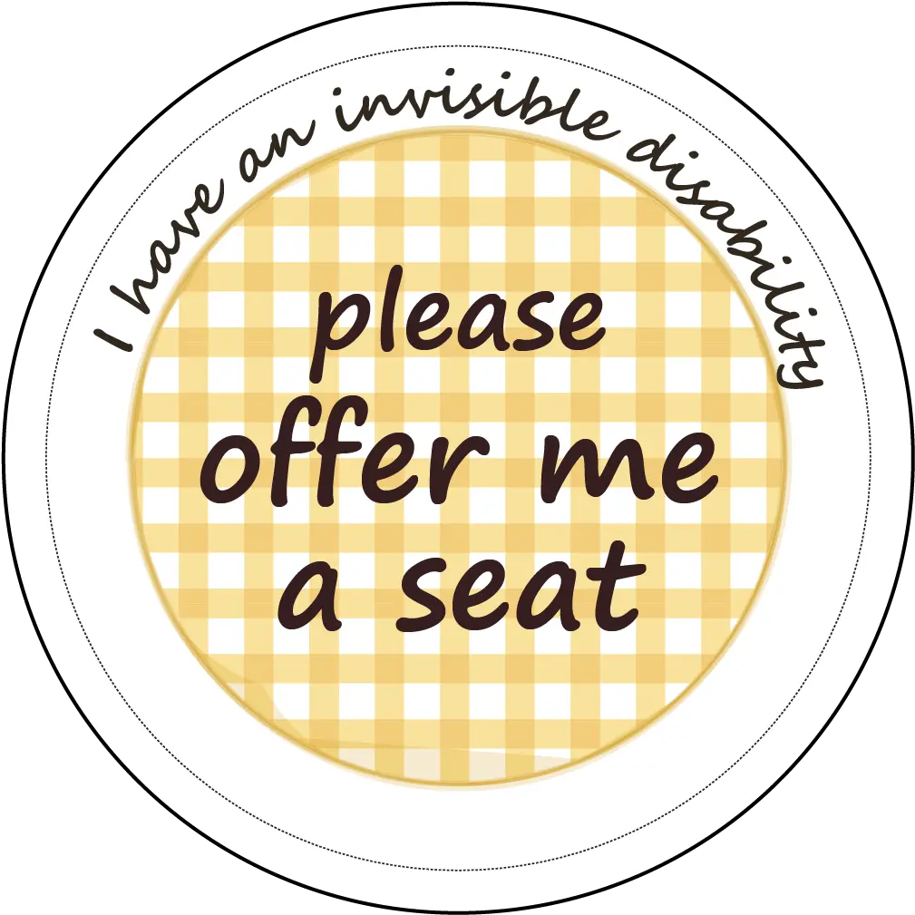 Invisible Disability Badge Picnic Lucky Seven Png Invisible Png