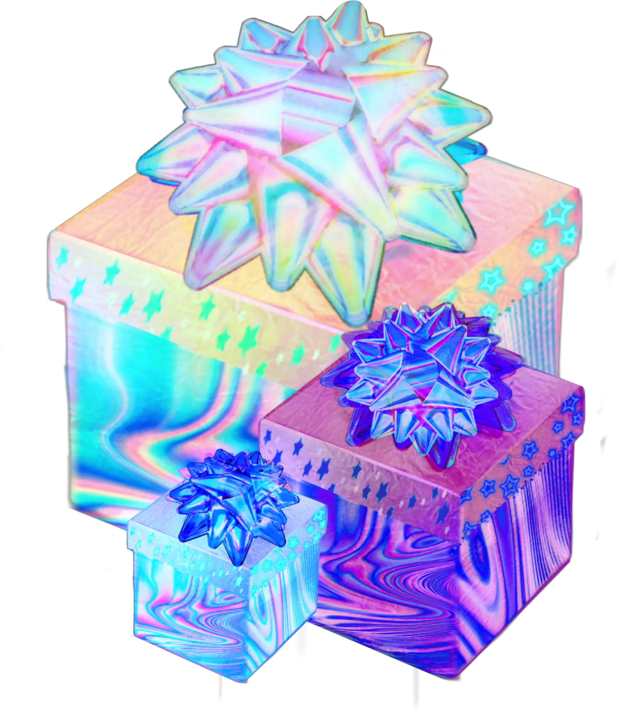 Holo Holographic Present Gift Holodaze Png Transparent Background