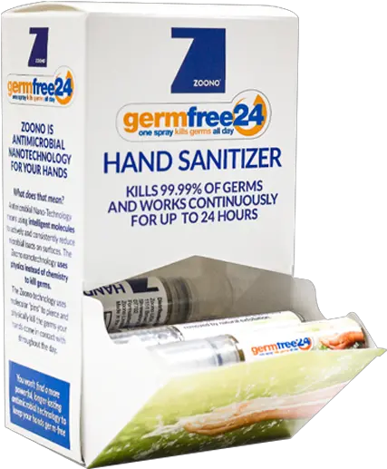 Germfree24 Hand Sanitizer 8ml24 Pack Germfree24 Hand Hand Sanitizer Png Hand Sanitizer Png