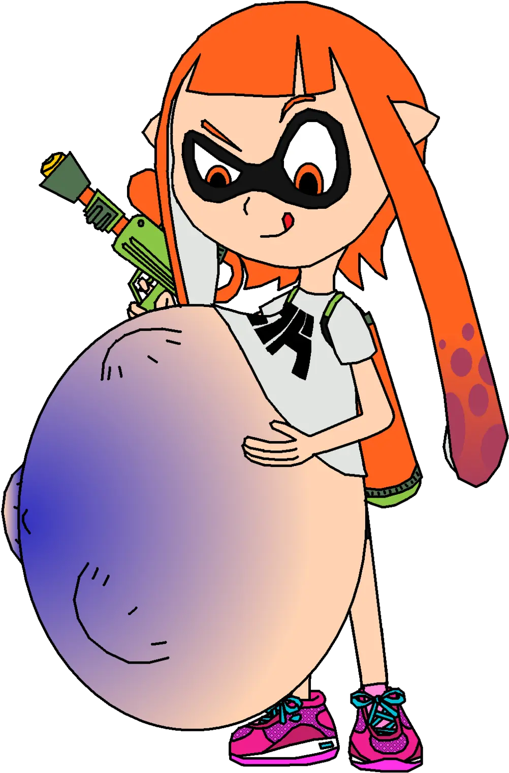 Download Belly 10241534 Transprent Png Free Splatoon Inkling Girl Sad Inkling Transparent