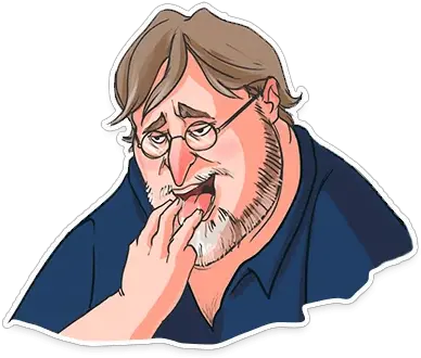 Gabe Stickers Set For Telegram Png Newell