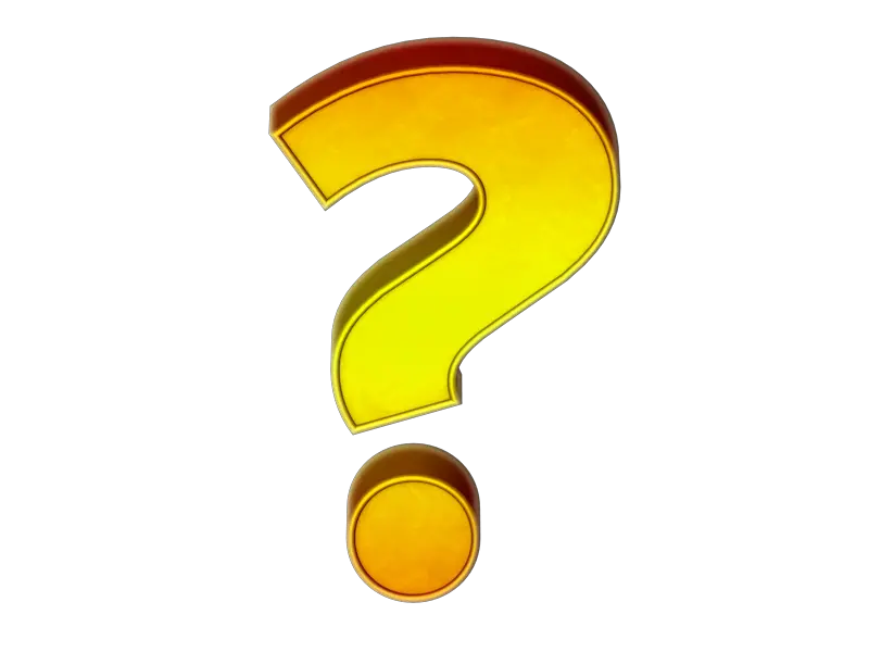 Golden Question Mark Png