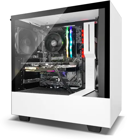 Nzxts New Prebuilt Pcs Are Slick With Nzxt Streamer Pc Png Transparent Computer Case