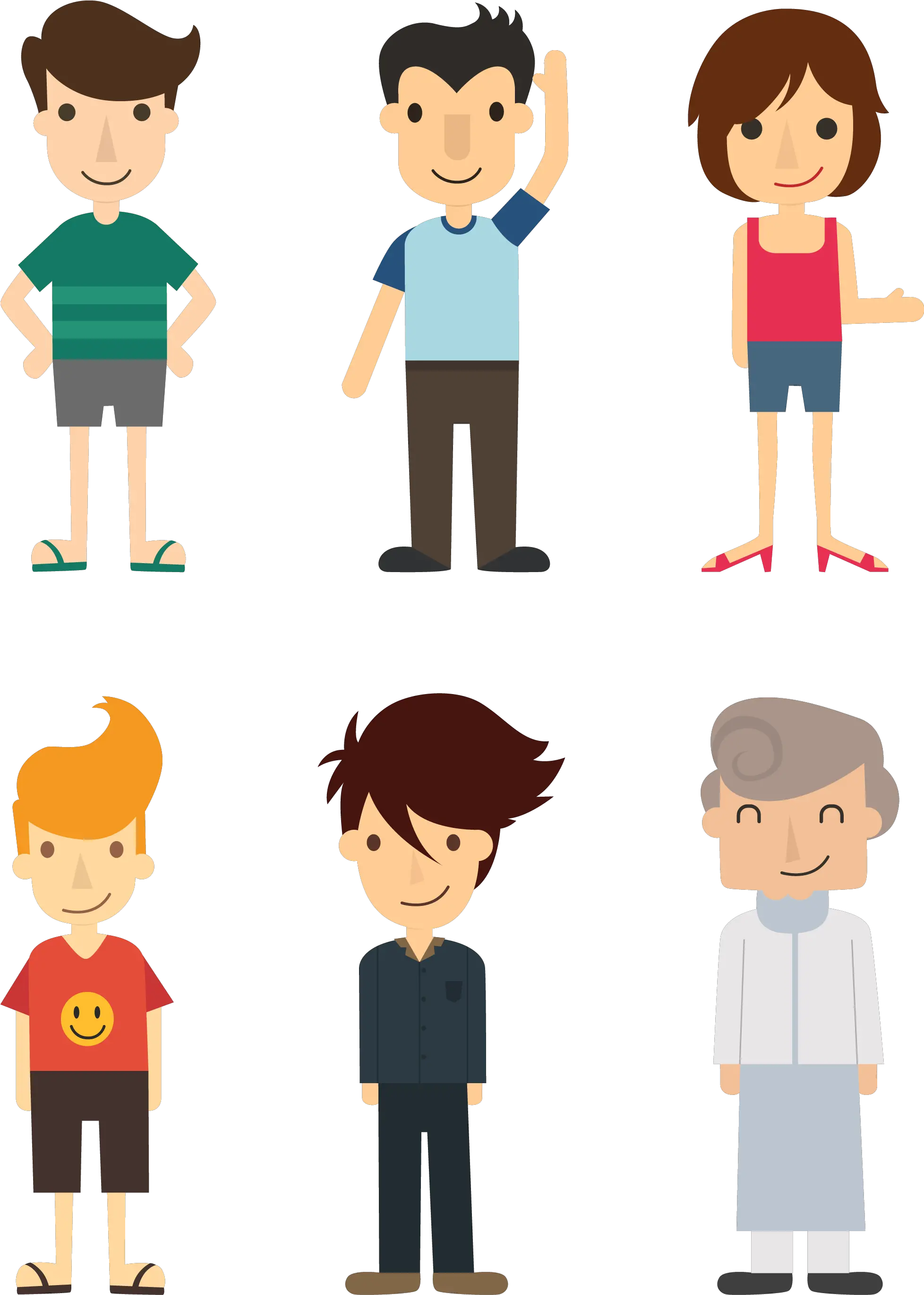 People Illustration Vector Design 3 Transparent Cartoon People Png People Cartoon Png png
