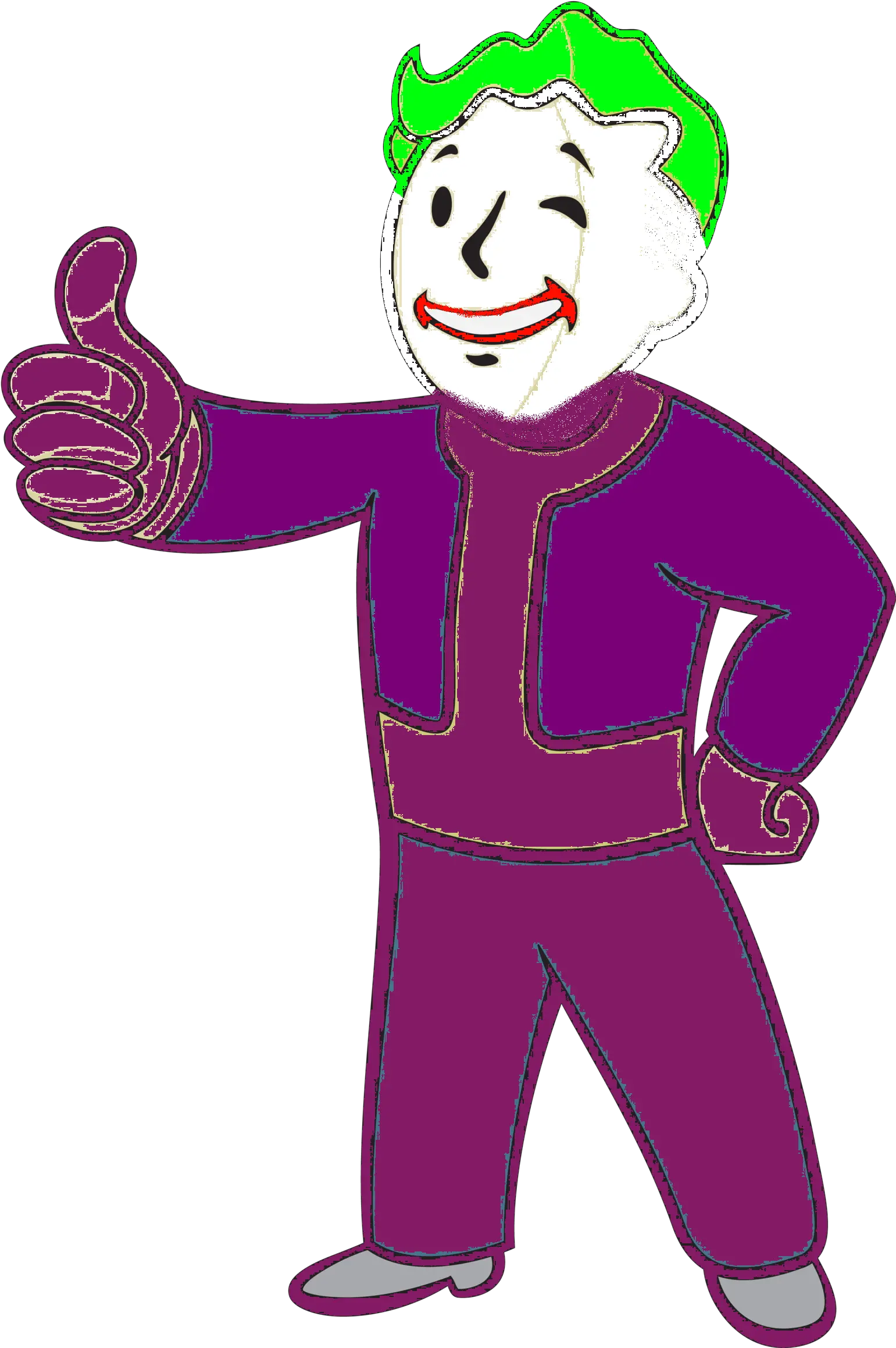 Ocebic Gamer Vault Boy Fallout 4 Clipart Full Size Vault Boy Transparent Png Pip Boy Png