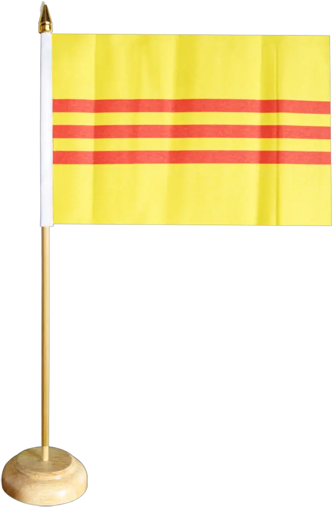 Download Hd Vietnam Old Table Flag Transparent Png Image Portable Network Graphics Vietnam Flag Png