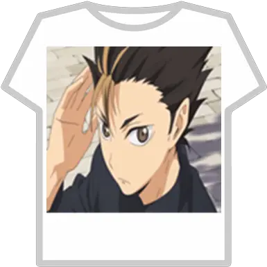 Haikyuu Y Nishinoya Close Up Roblox T Shirt Roblox Lava Png Haikyuu Png