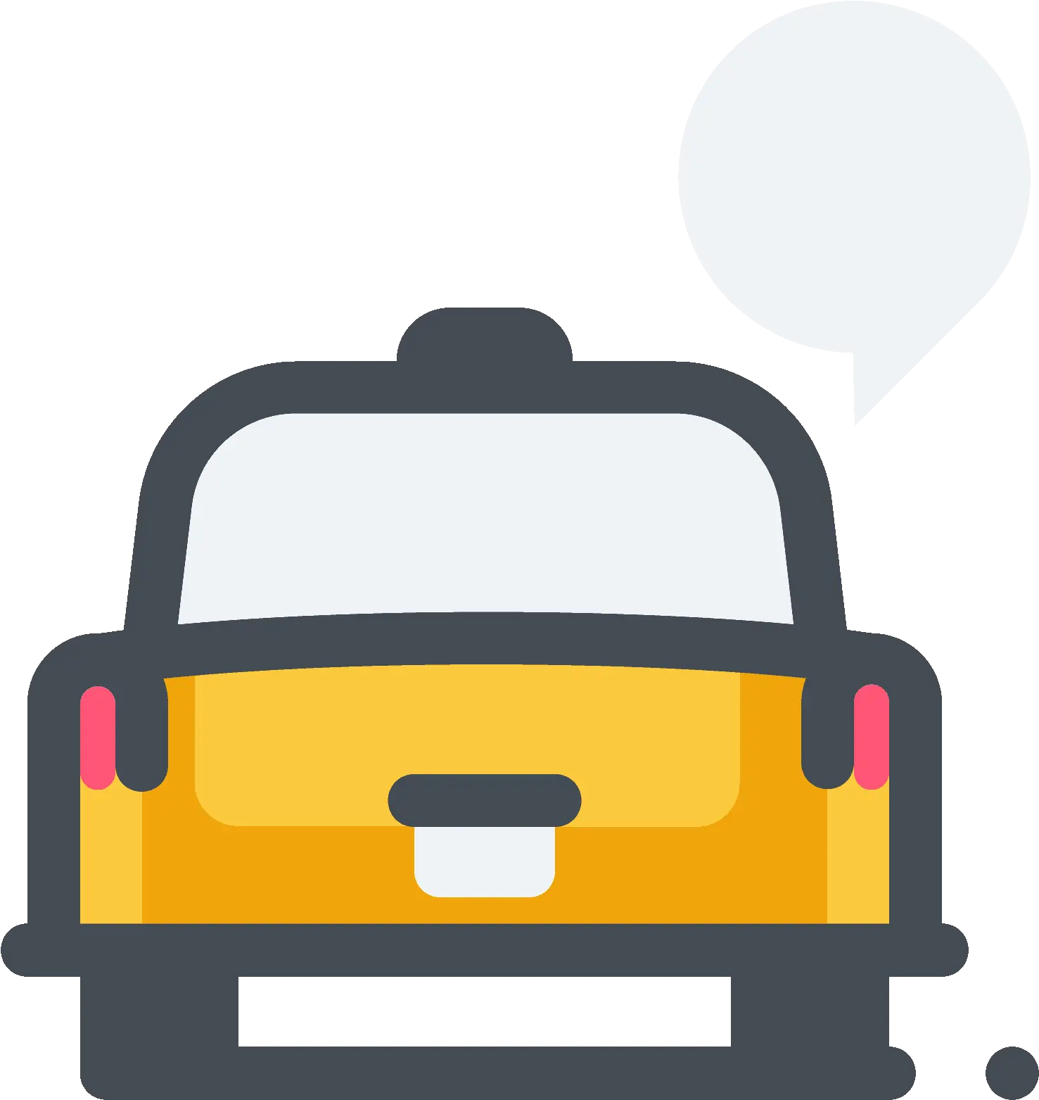 Download Taxi Speech Bubble Icon Taxicab Png Image With No Automotive Decal Speaking Bubble Icon