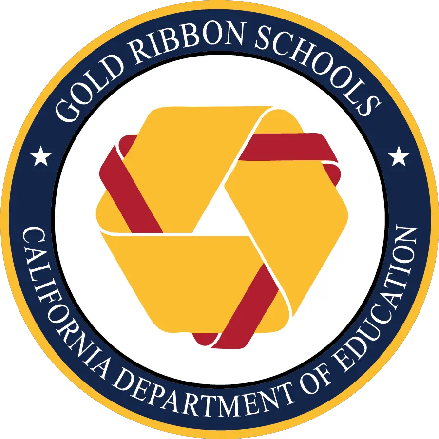 California Gold Ribbon Schools Logo Woodford Reserve Png Ribbon Logo Png