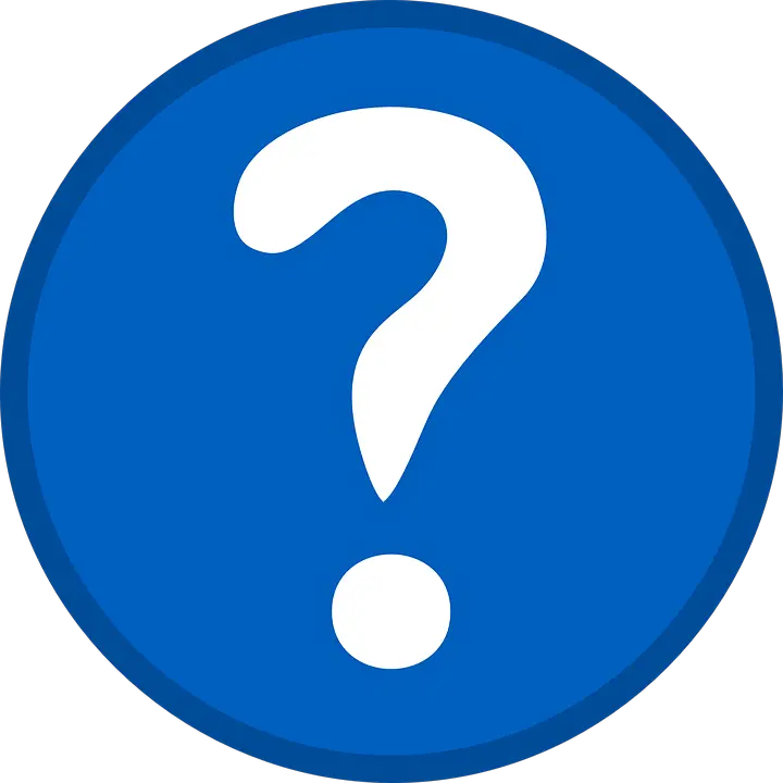 Blue Neon Question Mark Png