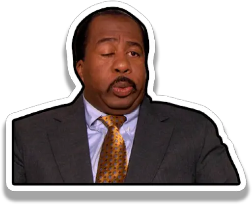 Sticker Maker One Eye Blinking Gif Png The Office Png
