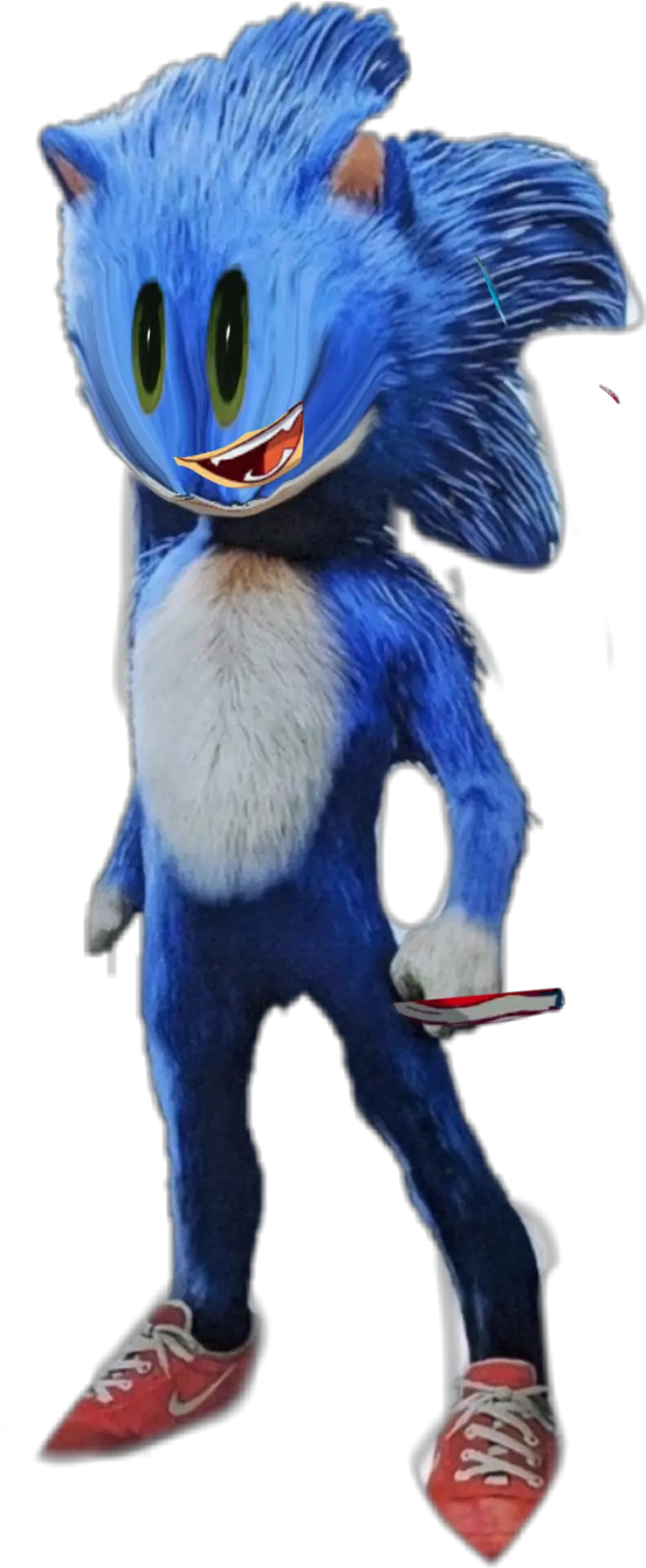 Sanic Sticker Sonic The Hedgehog Movie Render Png Sanic Transparent