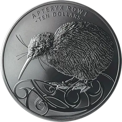 Kiwi 5 Oz Emkcom New Zealand Kiwi Silver 2020 Png Kiwi Bird Png