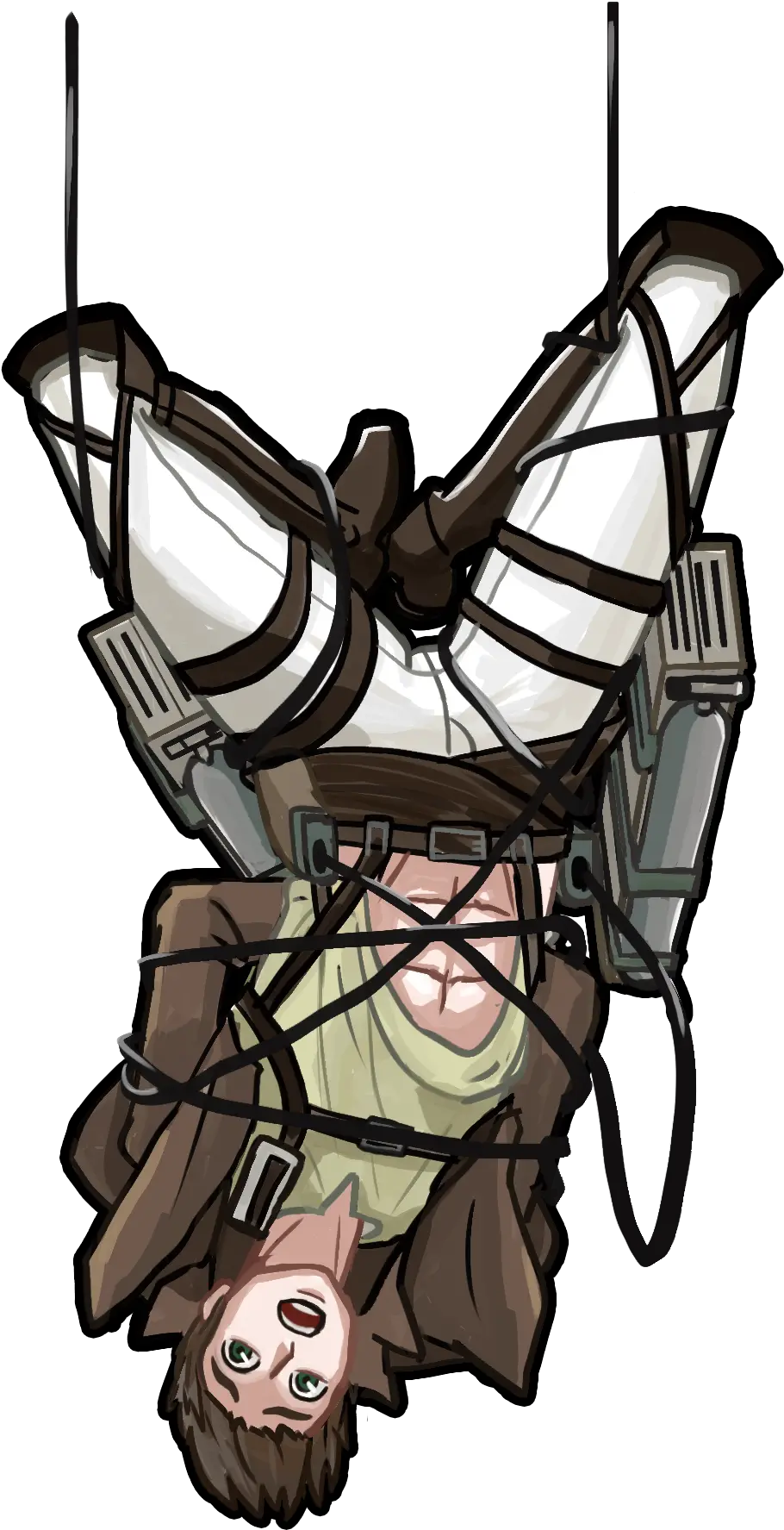 Eren Jaeger Pin Up Style Sticker Sold Sticker Png Eren Eren Jaeger Transparent
