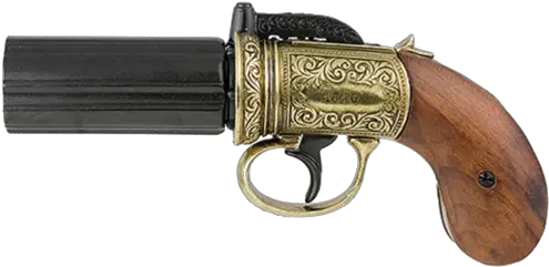 Joseph Smith Pepperbox Pistol Png Revolver