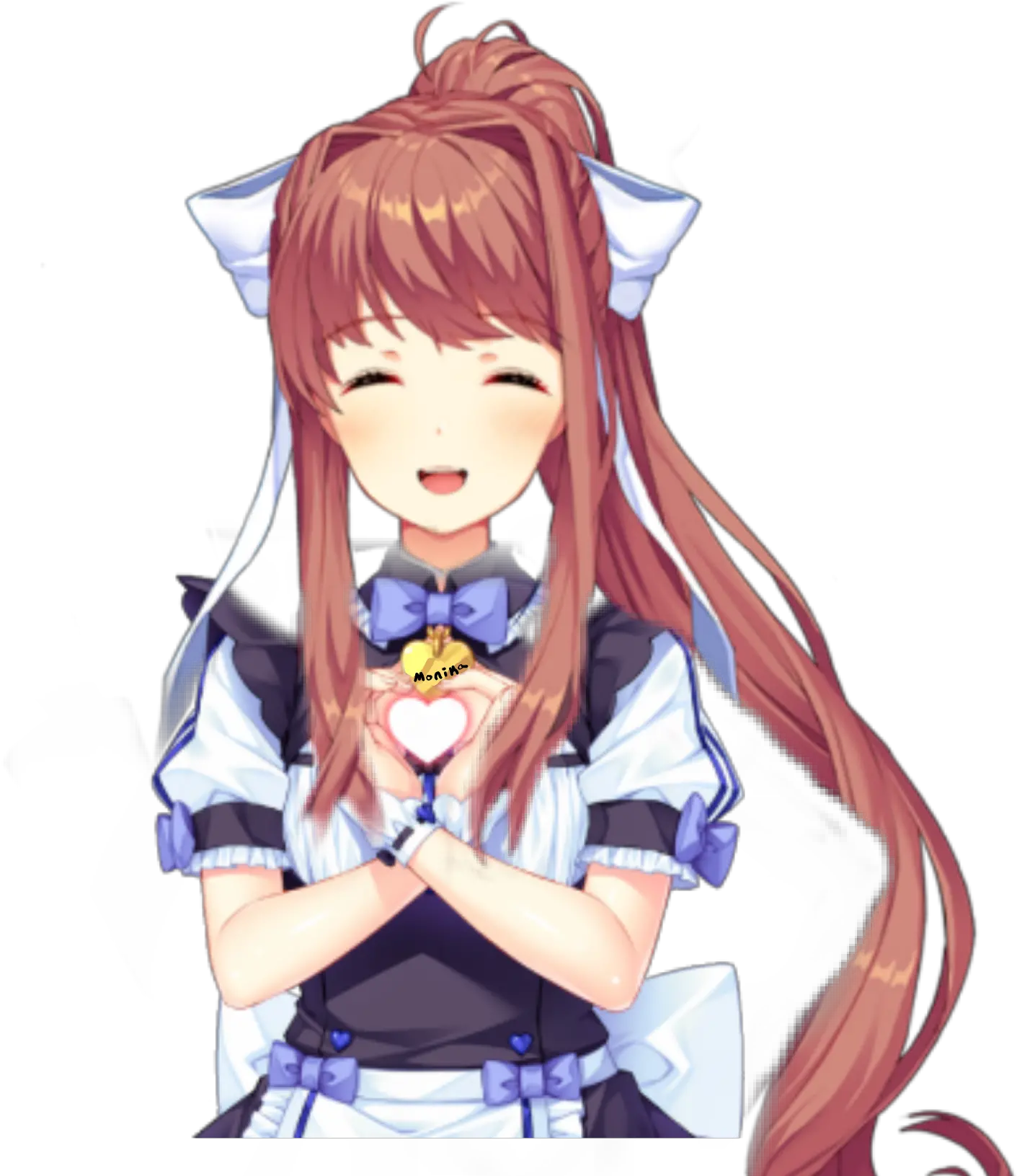 Monika Sticker Ddlc Monika Sprites Png Monika Transparent