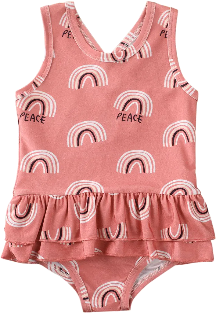 Binpure Binpure Baby Kid Girls Onepiece Swimwear Cartoon Swimsuit Png Bathing Suit Icon