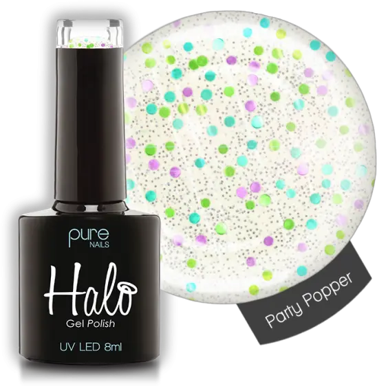 Halo Gel Polish 8ml Party Popper Png