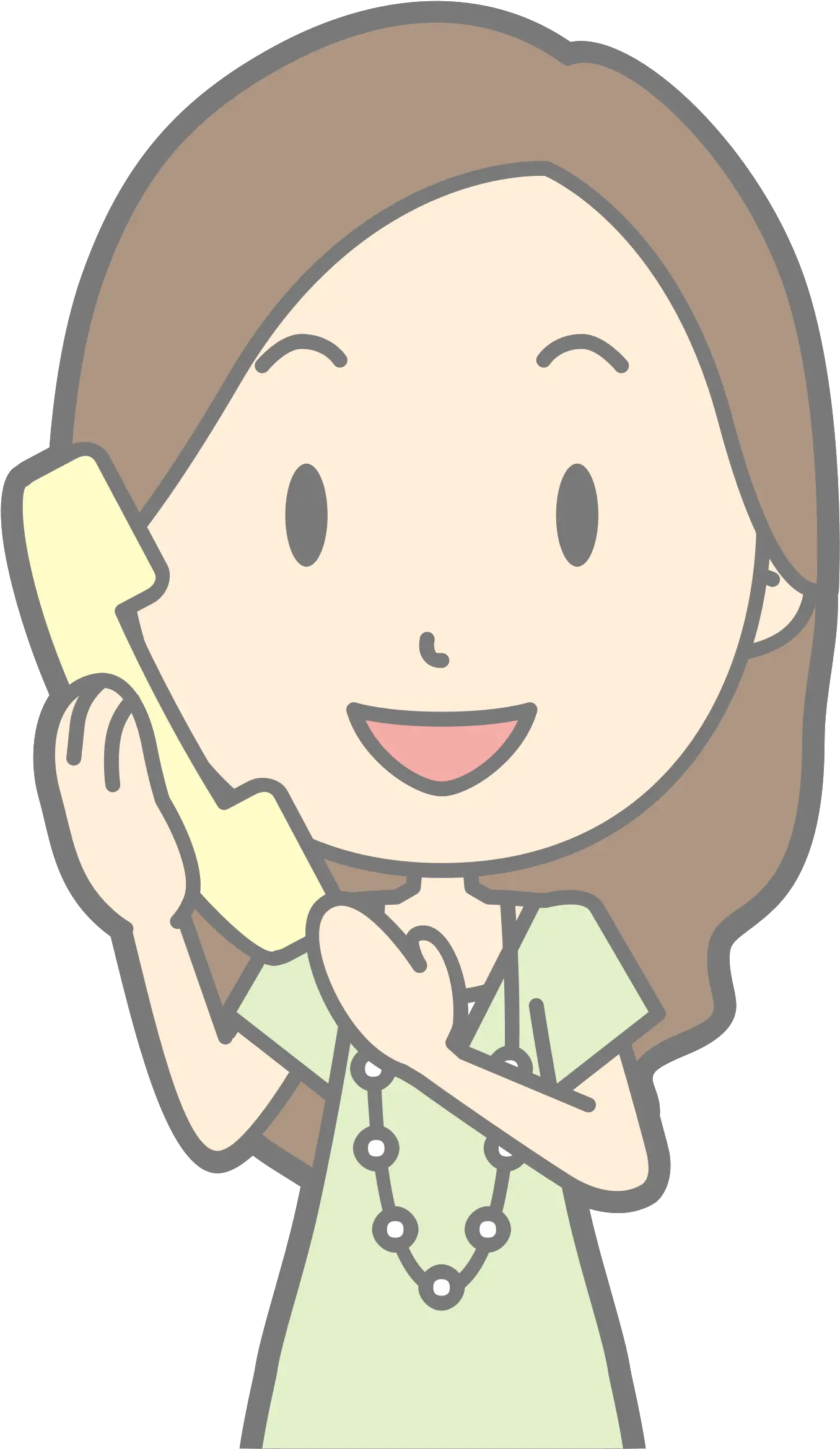Female Using Telephone Girl On Phone Clipart Transparent Public Domain Clipart Phone Png Phone Clipart Transparent png