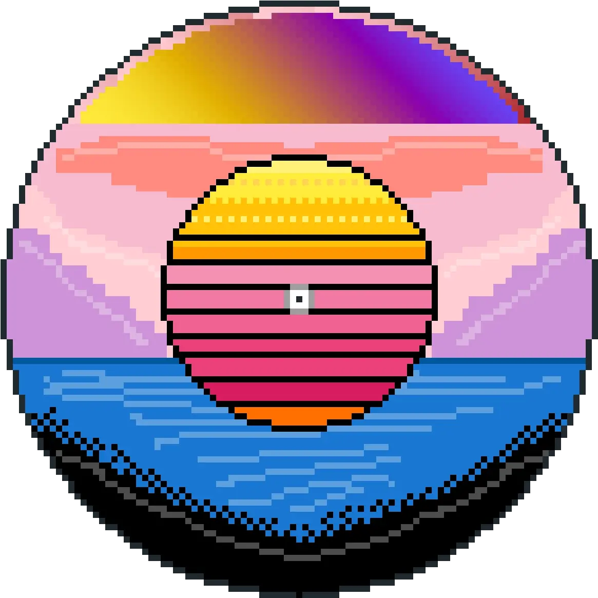 Download Hd Vaporwave Vinyl Circle Transparent Png Image Vaporwave Circle Png Vapor Wave Png