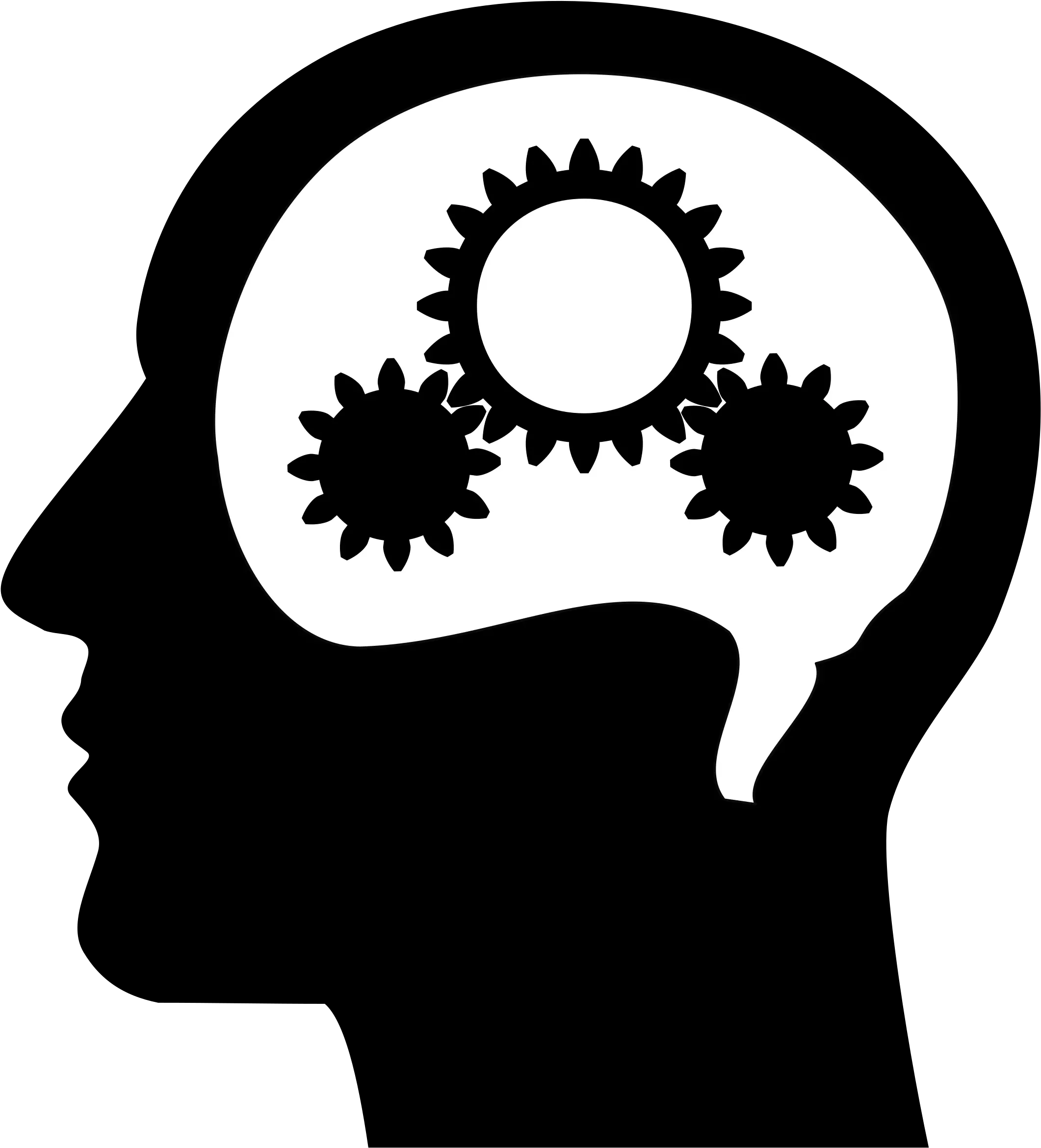 Download Free Png Thinking Brain Hd Transparent Brain Clipart Black And White Hd Png