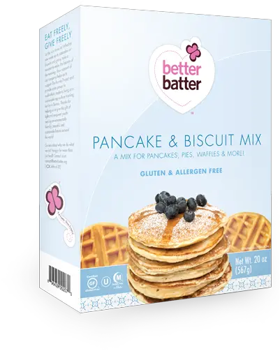 Gluten Free Pancake U0026 Biscuit Mix Better Batter Gluten Pannekoek Png Pancake Transparent