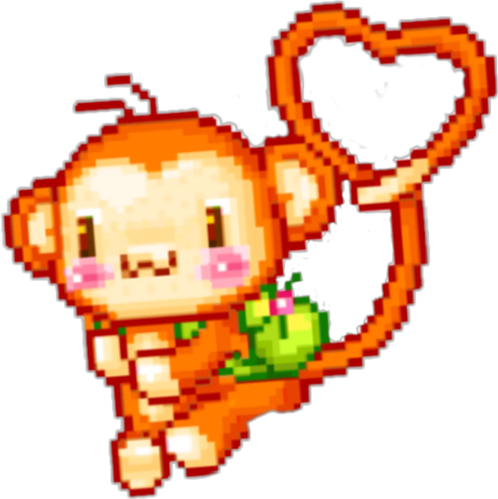 Pixel Pixelart Cute Kawaii Ape Png Pixel Art Ape Png